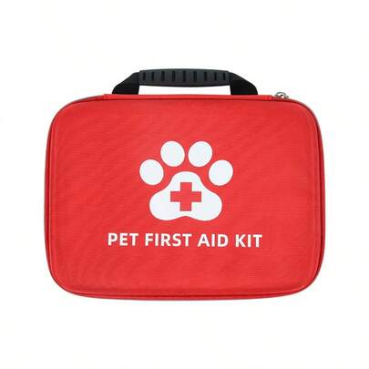 EVA Hard Shell First Aid Kit, Multi-Purpose Emergency Rescue Organizer Bag For Car, Home, Outdoor Travel, And Pet Use, With Convenient Carry Handle