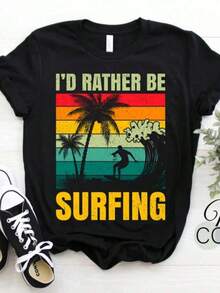 Camia de Regalo para el Último Día de Año Escolar de Verano, Estilo "Teacher Mode Off".Diseño "Chica Manzana Linda" para Vacaciones, ideal para jubilación de maestros.Transpirable y cómoda. - Negro 8 - Ver 1