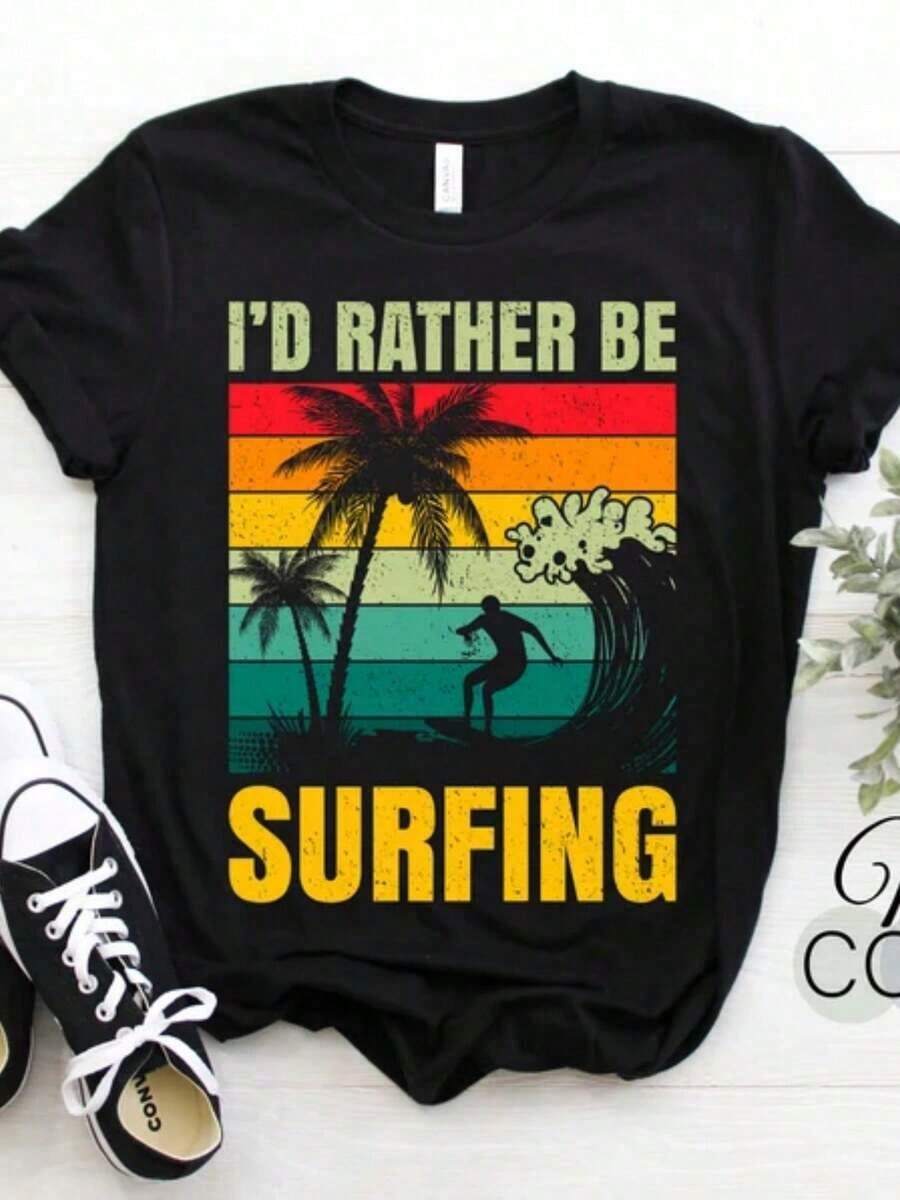 Camia de Regalo para el Último Día de Año Escolar de Verano, Estilo "Teacher Mode Off".Diseño "Chica Manzana Linda" para Vacaciones, ideal para jubilación de maestros.Transpirable y cómoda. - Negro 8 - Ver 1
