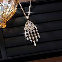 1 pieza Collar de lujo de alta calidad, joyería versátil y elegante para novia, adecuado para la boda - collar - Ver 12