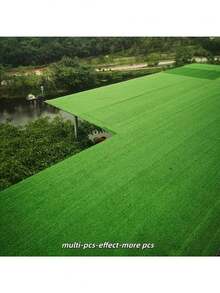 3 Rolls Large Size Artificial Grass Turf, Highly Durable Plastic Material. Suitable For Indoor And Outdoor Use, Applicable For Parties, Weddings, Play Areas, Pet Activities. All-Season, Ideal Decoration For Yards, Gardens And Landscaping - View 3