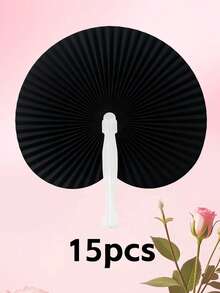 Custom-Designed Round Fans With Text - Personalized Hand Fans For Wedding Decorations And Souvenirs, Multiple Colors Available, Compact And Portable Folded Fans For Home And Office Use, Highly Decorative Multifunctional Gifts, Unique Gift - Multicolor - View 39