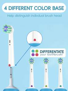 4/12/20 Pcs Compatible With OralB Electric Toothbrush Replacement Cross Clean Brush Heads, Toothbrush Head Refills Compatible With Oralb Pro Series Electric Toothbrushes - View 7