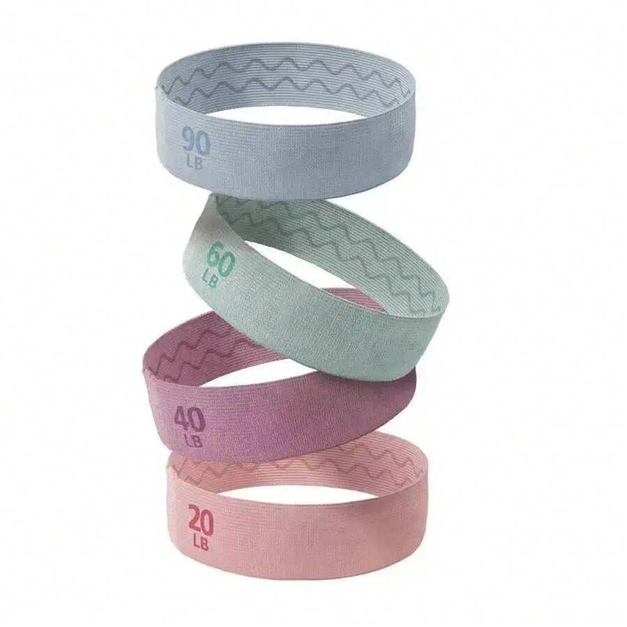 Banda de Resistencia para Glúteos, Bandas de Expansión para Cadera y Glúteos, Bandas Elásticas de Tela y Goma para Fitness, Yoga y Gimnasio - 40 LIBRAS - Ver 1