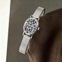 New Fashion Wristwatch For Women, Vintage Quartz Watch, Luxurious, Minimalist, Elegant, Lightweight And Versatile, Suitable For Daily Wear, Birthday Gift, Party, Festive Gathering, Ideal Gift For Yourself Or Friends - 深灰色 - 查看 2