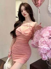 Women Short Dresses - Black - View 11