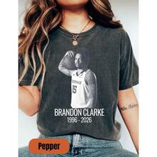 Brandon Clarke Memorial-Shirt, Basketball Legend Tribute Sweatshirt, Vintage Basketball Fan Shirt, Brandon Clarke Hoodie - Negro - Ver 1