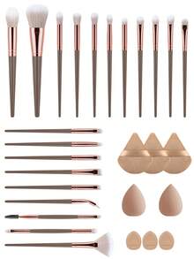 ronshadow Bộ cọ trang điểm 28 món, bao gồm 20 cọ trang điểm - cọ highlight, cọ che khuyết điểm, cọ phấn mắt, cọ kẻ lông mày, cọ mascara, cọ má hồng, cọ phấn phủ, cọ kem nền, bông mút trang điểm, bông phấn phủ, lông mềm mại, dụng cụ trang điểm chuyên nghiệp. - Nhiều màu - Xem 15