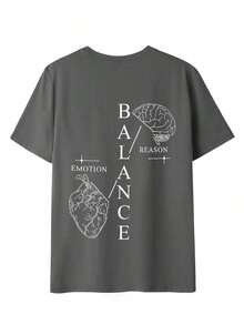 Camiseta de mujer estampada de manga corta para verano, tela de poliéster, estilo multifuncional, corte regular, peso 180 gramos, 1 unidad. Camiseta de algodón puro de corte holgado y estilo casual - Caqui - Ver 3