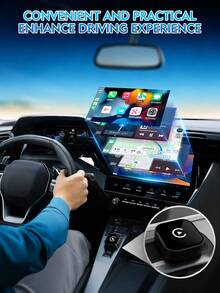 2026 Wireless CarPlay Adapter, Upgrade Wired CarPlay To Wireless, Mini USB Design Suitable For Cars With Built-In Wired Apple CarPlay, Plug And Play, Easy To Use, Stable And Fast Connection - A - View 2