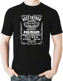 Witty Fashions - La Mejor Camiseta para Papá de Todos los Tiempos, Regalo Divertido para el Día del Padre - Negro - Ver 6
