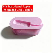 Organizador de cables impreso en 3D compacto, compatible con dispositivos Apple - Enrollador de cable USB-C trenzado & de goma portátil de 1M, accesorio de escritorio para viaje, oficina y hogar - Ver 11