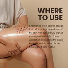 Firming Body Massage Oil With Collagen & Stem Cell – Helps Smooth The Appearance Of Cellulite & Improve Skin Texture – Refreshing Aromatherapy Body Oil For Legs & Full Body – 8 Fl Oz By M3 - 抗橘皮組織按摩油 16 液體盎司 - 查看 4