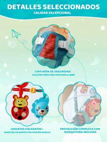 Baby Bouncers, Jumpers & Swings - Mint Blue - View 4