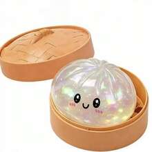 1 Đồ chơi giảm căng thẳng bánh bao mini Shilin dễ thương: Bóng bóp bánh bao mềm nhiều màu, đồ chơi cảm giác co giãn để bàn, giảm lo âu, trang trí nhà cửa | Quà tặng lý tưởng cho gia đình và bạn bè [Bánh bao vật lý có thiết kế mắt mở với má hồng] - Nhiều màu - Xem 4