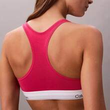 Calvin Klein Calvinklein Icon Cotton Modal Unlined Bralette QF8493 - Vibrant Pink - View 5