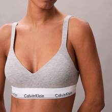 Calvin Klein Calvinklein Icon Cotton Modal Lift Bralette QF8500 - Grey Heather - View 1
