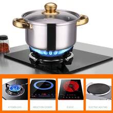 12Pc Stainless Steel Casserole Saucepan Stock Pot Set Kitchen Induction Cookware - View 8