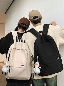 Unisex Large Capacity Laptop Backpack, Lightweight Waterproof Casual Rucksack, Minimalist Design Suitable For High School, College Students, Outdoor Travel - Backpack - View 9