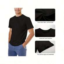 Camiseta con Estampado de Huella de Pata de Perro para Tía del Cumpleañero - 100% Algodón, Camiseta Casual de Manga Corta para Hombres y Mujeres, Regalo para Fiesta Familiar, Halloween, Acción de Gracias, Navidad, Tallas S-XXXL, Negra, Camiseta de Cumpleaños para Perro, Ropa para Ocasiones Festivas, Diseño Divertido, Ropa para Todas las Temporadas ATUM - Negro - Ver 6