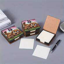 DIY 5D钻石画套装 - 便签盒 - 独特手工礼品,钻石画套装,不对称圆形,办公室和家居桌面独特手工礼品 - BQ074 - 查看 7