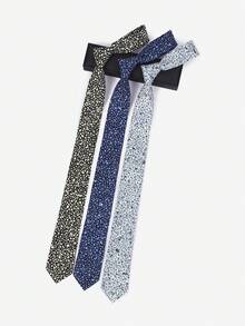 1 chiếc cà vạt kiểu Hàn Quốc in họa tiết da báo, chất liệu polyester cotton, kiểu dáng thường ngày, cá tính, rộng 6cm, làm thủ công. - Nhiều màu - Xem 1