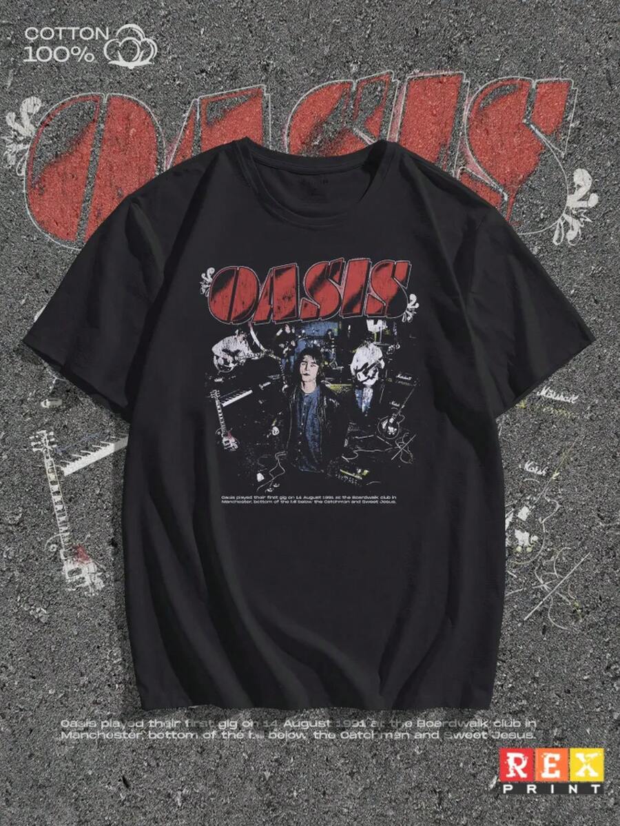 The Most Popular Women's T-Shirt Of 2026! Oasis Print T-Shirt! The Material Is High-Quality And Reliable! - E - View 1