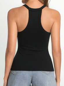 2pcs Striped Sports Camisole, Built-In Padded Seamless Cami Top, Versatile Comfortable Undershirt For All Seasons - Multicolor - View 8