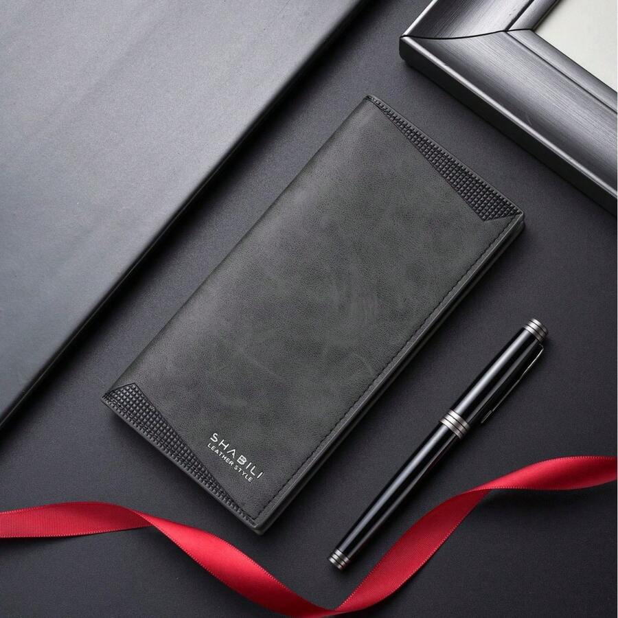 Men Wallet & Check Holder - Black - View 1