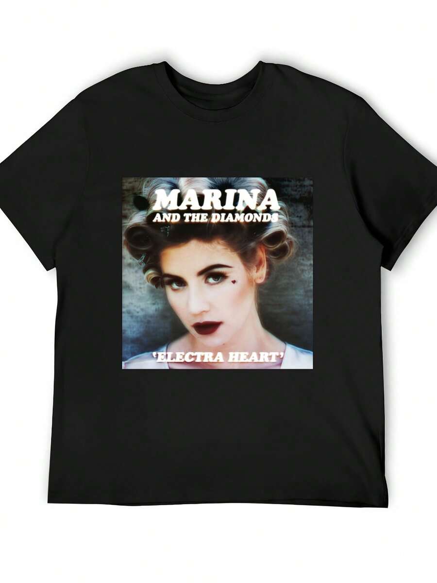 MARINA (And Diamonds) Camiseta Gráfica Vintage, Camiseta Negra para Hombre - Negro - Ver 1