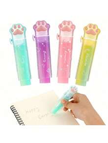 1 pieza Borrador de oficina con diseño de patrón de dibujos animados exquisito, incluye 1 borrador. Adecuado para estudiantes. Adecuado para la vuelta al colegio. - Borrador - Ver 8