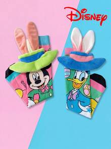 Disney 1雙迪士尼可愛3D兒童膝上襪，時尚兒童高筒襪適用於派對，高級禮品，返校季節，趣味時尚卡通3D小腿襪適合小粉絲 - 彩色 - 查看 2