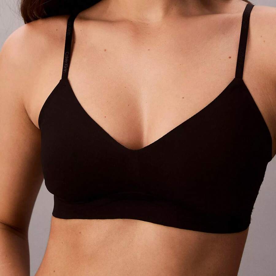 Calvin Klein Calvinklein Invisibles Gel Wire Lightly Lined Bralette Underwear Women Bras + Bralettes QF7142 - màu đen - Xem 1