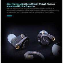 KZ Castor/Castor Pro - In-Ear Monitor Earphones, HiFi Premium Bass Earphones, Advanced Bass Version Harman Sound, Adjustable Sound, Noise Isolation IEM, Dual Dynamic Driver Wired Earbuds, 2PIN-C Detachable Cable, Suitable For Singers And Musicians (Silver/Black) - Castor Pro Silver - View 6