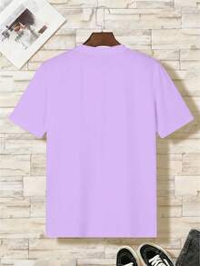 Short-Sleeved T-Shirt For Boys - 紫羅蘭 - 查看 2
