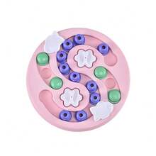 Dog Puzzle Toys Slow Feeder Interactive Increase Puppy IQ Food Dispenser Slowly Eating NonSlip Bowl Pet Cat Dogs Training Game - B25401 Màu hồng - Xem 12