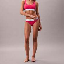 Calvin Klein Calvinklein Icon Cotton Modal Unlined Bralette QF8493 - Vibrant Pink - View 3