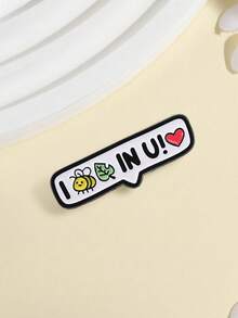 1pc "I Believe In You!" Enamel Brooch, Creative Animal Pun Dialogue Box Badge, Fashion Accessory, Gift For Friends - Multicolor - View 6