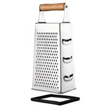 1set Stainless Steel, With Four Sides For Zucchini, Carrots, And Cheese,Potato Slicer, Multifunctional Kitchen Grater, Vertical Grater, Handheld Stainless Steel, Four Sided Grater, Household Kitchen Vegetable And Fruit Grater, - Multicolor - View 3