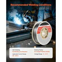 Flux Core MIG Welding Wire, E71T-11 0.03-Inch 10 LBS, Gasless Mild Steel Welding Wire With Low Spatter For All Position Arc Welding, Self-Shielded For Outdoor Use - E71T-11 0.03-inch 10 LBS - View 6