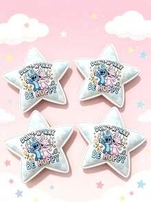 Disney 4pcs Cute Stitch Star Hair Clips, Versatile Party Gift, Birthday Decoration, Back To School, Daily Wear Hair Accessories - Multicolor - View 8