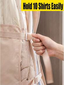 Bolsas de almacenamiento plegables con compresión a prueba de polvo, organizador de gran capacidad con cubierta comprimida reutilizable, ahorrador de espacio, solución de embalaje de ropa para viajes, mudanzas, bodas, RV, armario, organización del hogar y armario - Multicolor - Ver 7