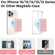 Magnetic Sticky Phone ,Silicone Suction Phone Case Adhesive Mount Compatible For IPhone & Android - 淺藍色 - 查看 4