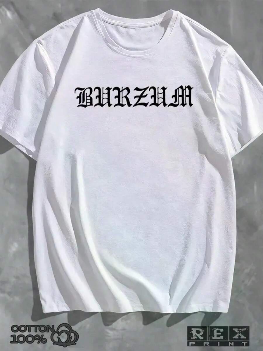 ¡La camiseta de mujer más popular de 2026! La camiseta con el estampado de Бурзум está hecha de un material y confiable. - D - Ver 1