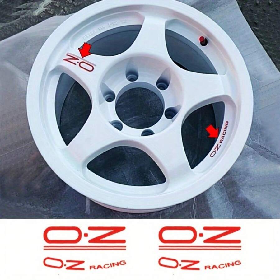 Tem dán mâm xe OZ Racing - Tem vinyl tự dính, phù hợp cho người đam mê xe hơi. - 1 cái - Xem 1