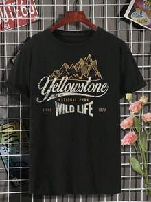 Camiseta de Mujer del Parque Nacional , Camiseta de Viaje Americana para Damas, Ropa de Vacaciones en EE. UU., Camiseta Inspirada en la Naturaleza y la Vida Silvestre de EE. UU., Camiseta de Recuerdo de Parques Nacionales - Negro - Ver 2