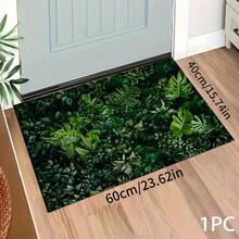 1 pieza Alfombra con estampado floral, Serie de felpudos largos, Felpudo de entrada interior, Alfombra de dormitorio junto a la cama, Alfombra de cocina, Apta para sala de estar, lavandería, baño - Multicolor - Ver 15