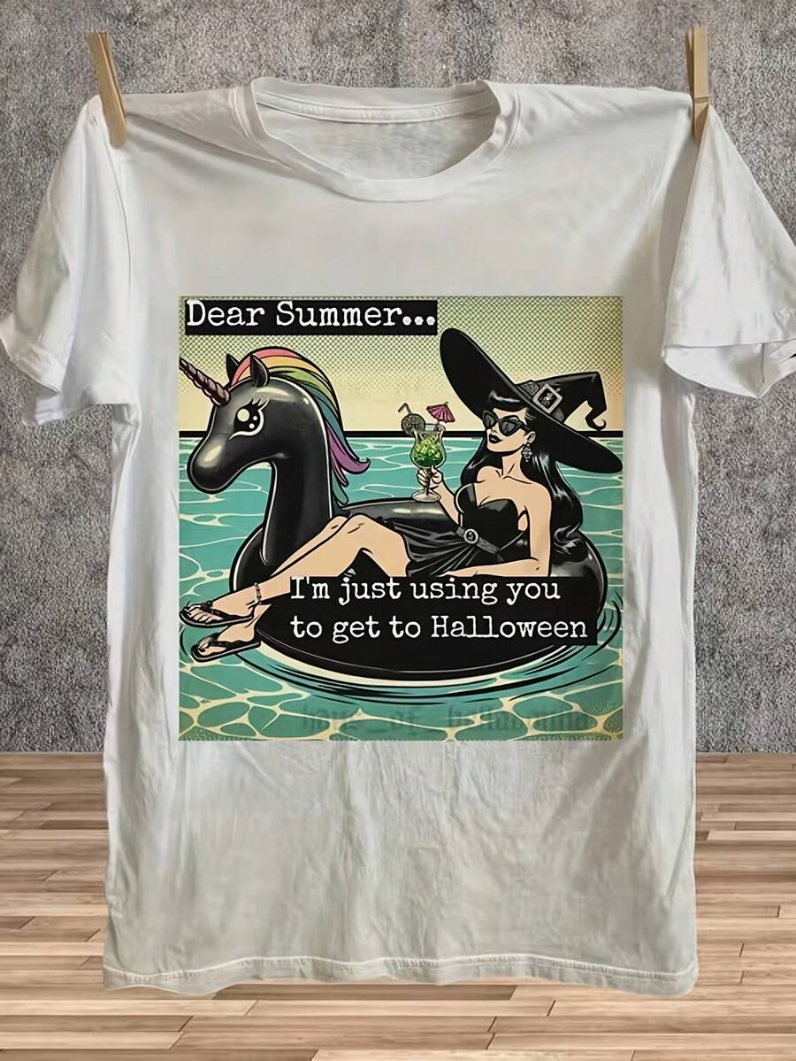 Edición limitada navideña, camiseta de mujer con estampado vintage de jardín - diseño con eslogan y plantas, top casual de manga corta y cuello redondo, suave y transpirable, lavable a máquina para primavera y verano. Camiseta casual estampada para mujer, manga corta y cuello redondo, tela suave. Camiseta de algodón puro con estampado y manga corta y cuello redondo. Camiseta con estampado de letras, manga corta y cuello redondo, de algodón puro, top casual de manga corta y cuello redondo, suave, ideal como regalo navideño, diseño ajustado, cómoda para todas las estaciones, camiseta de moda para mujer, camiseta con estampado, lavable a máquina (tallas S-XXL), camiseta de manga corta, camiseta económica, camisa divertida con estampado, material no transparente, top casual para el día a día. Ligera y elástica, cómoda para deportes y uso en el fin | Diseño exquisito |   Suelto y cómodo |   Fácil de combinar | - Blanco - Ver 1