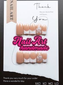 10 Peças Armadura Quadrada Usável Estilo Y2K, com Tons Nus e Elementos de Moldura Francesa. Cada Peça Possui Toques Artesanais Únicos, Adequada para Mulheres e Meninas Usarem Placas de Armadura Cintilantes. Este Conjunto de 10 Peças Vem em 4 Tamanhos, Ideal para Festas, Galas e Uso Diário. O Conjunto Inclui 1 Tira de Gelatina e 1 Peça, Perfeito como Presente para Mulheres e Meninas. - Multicolorido - Visão 10