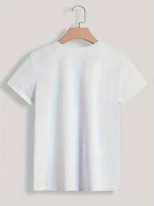 Camiseta de Mujer Oversized "Toda Mi Esperanza Está En Jesús" con Estampado Floral de Trebalena - Camiseta Gráfica Cristiana 100% Cómoda con Estampado Multicolor Vibrante, Cuello Redondo Casual y Manga Corta para Iglesia, Ropa Casual y Conjuntos de Verano. - Blanco 2 - Ver 5